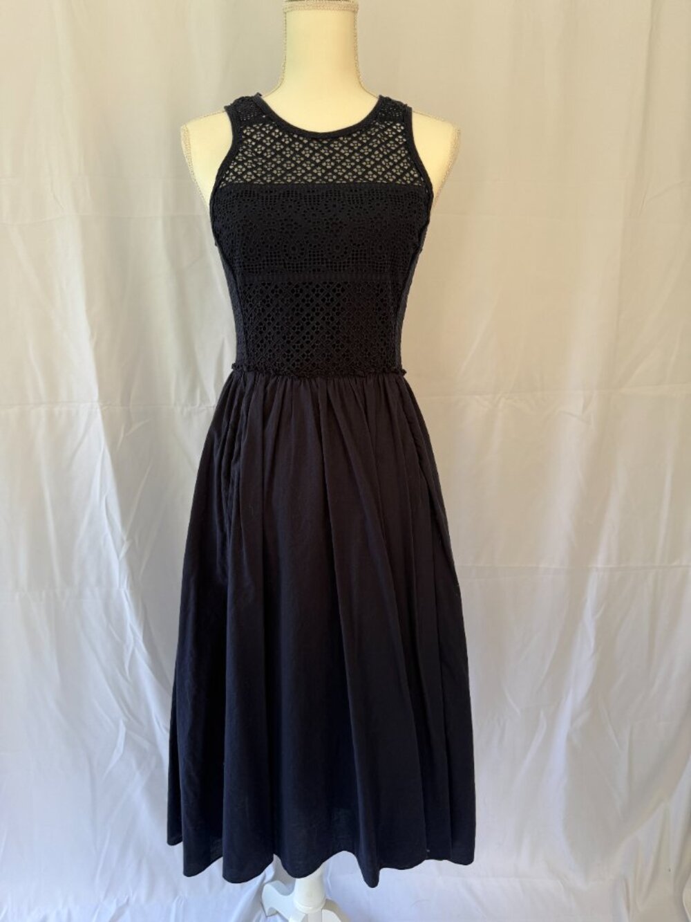Rebecca Taylor Navy Smock Dress